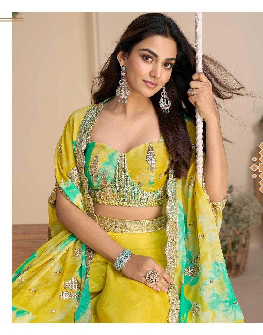 Chinon Silk Suit Embroidered Suits - MYLUXURY LANE ENTERPRISE